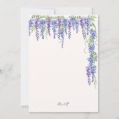Elegant We Do Lila Wisteria Floral Wedding Einladung (Rückseite)