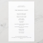 Elegant We Do Share Fotos Qr Code Hochzeitsprogram (Rückseite)