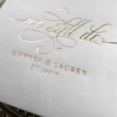 Elegant We Still Do Anniversary Vow Renewal Gold Servietten Mit Folie