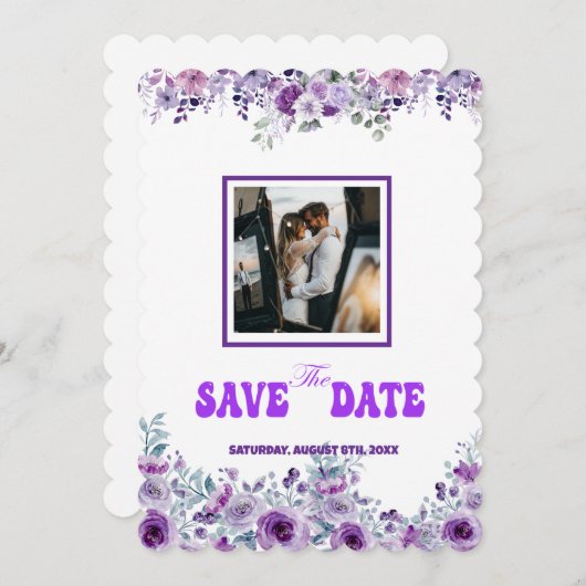Elegant Wedding 007 von Nasrin Save the Date (Vorne/Hinten)