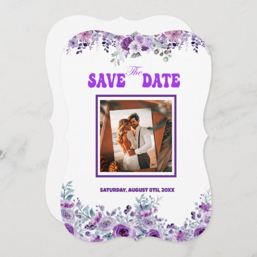 Elegant Wedding 007 von Nasrin Save the Date (Vorne/Hinten)