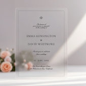 Elegant Wedding Acrylic Invitation Acryleinladungen