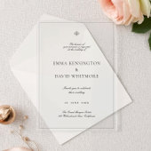 Elegant Wedding Acrylic Invitation Acryleinladungen