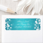 Elegant Wedding Address Cherry Blossom Blue (Insitu)