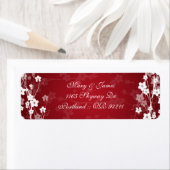 Elegant Wedding Address Cherry Blossom Red (Insitu)