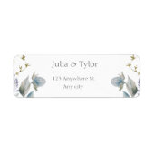 Elegant  Wedding Address Label (Vorne)