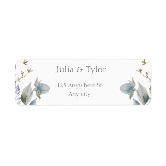Elegant Wedding Address Label (Vorne)