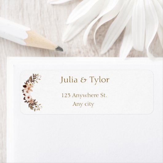 Elegant  Wedding Address Label (Insitu)