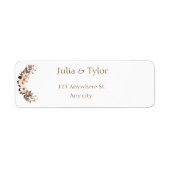 Elegant  Wedding Address Label (Vorne)