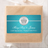 Elegant Wedding Address Royal Crown Blue (Insitu)