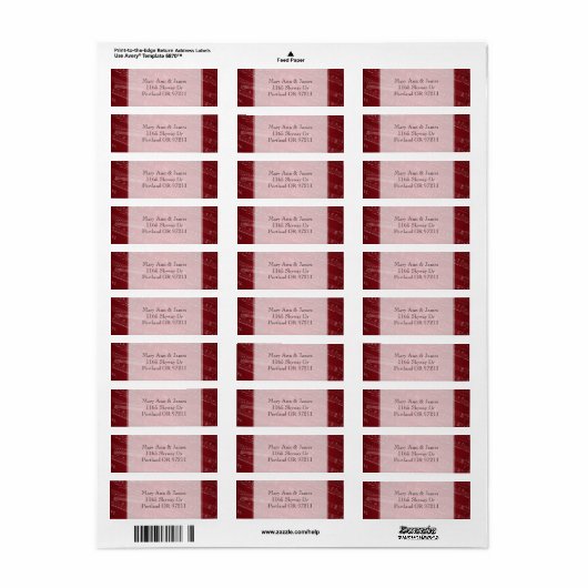 Elegant Wedding Address Sheet Music Red (Vorne)