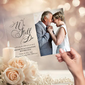 Elegant Wedding Anniversary Vow Renewal Acryleinladungen