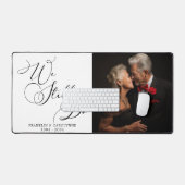 Elegant Wedding Anniversary Vow Renewal Schreibtischunterlage (Tastatur & Maus)