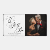 Elegant Wedding Anniversary Vow Renewal Schreibtischunterlage (Vorderseite)