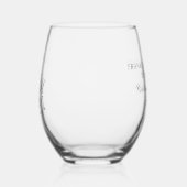 Elegant Wedding Anniversary Vow Renewal Weinglas Ohne Stiel (Links)