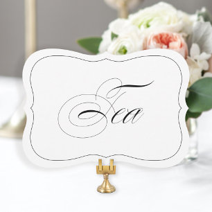 Elegant Wedding Bar Sign Tee Die Border Einladung