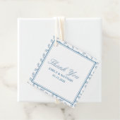 Elegant Wedding Blue Garden Personalisiert Danke Geschenkanhänger (Beispiel)