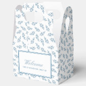Elegant Wedding Blue Personalisiert Welcome Guest Geschenkschachtel (Offen)