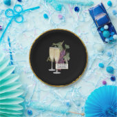 Elegant Wedding Bridal Verlobung Deco Champagne Pappteller (Party)