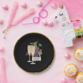 Elegant Wedding Bridal Verlobung Deco Champagne Pappteller (Party)