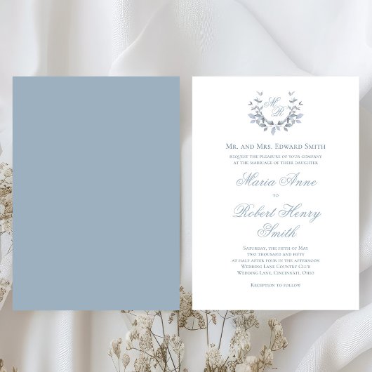 Elegant Wedding Calligraphy Script Monogram Einladung