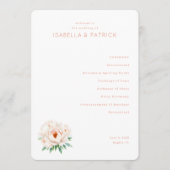 Elegant Wedding Ceremony Program Programm (Vorderseite)