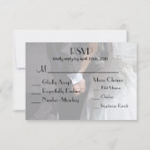 Elegant Wedding Couple Holding Hands UAWG RSVP Karte (Rückseite)