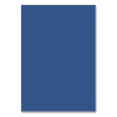 Elegant Wedding Custom Guest Platzkarte Blue Tischnummer (Rückseite)