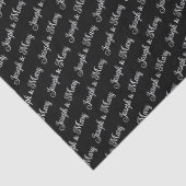 Elegant Wedding Customizable Couple's Names Gift  Seidenpapier (Detail)