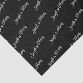 Elegant Wedding Customizable Couple's Names Gift  Seidenpapier (Detail)