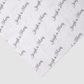 Elegant Wedding Customizable Couple's Names Gift  Seidenpapier (Detail)