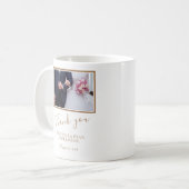 Elegant Wedding Danke Foto Kaffeetasse (Vorderseite Links)