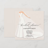 Elegant Wedding Dress Bridal Shower (Vorne/Hinten)