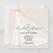 Elegant Wedding Dress Bridal Shower (Vorderseite)