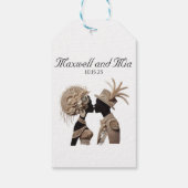 Elegant Wedding Empfang Paper Napkins Geschenkanhänger (Rückseite)