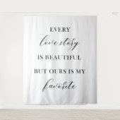 Elegant Wedding - Every love story is beautiful Wandteppich (Vorderseite)
