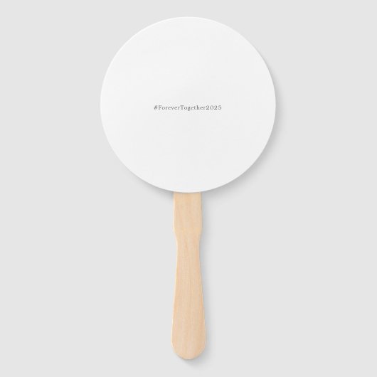 Elegant Wedding Fans | Personalisierte Gastgeschen Fächer (Rückseite)