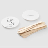 Elegant Wedding Fans | Personalisierte Gastgeschen Fächer (Non-assembled)