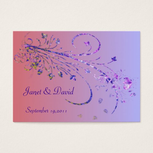 Elegant Wedding Favor Tag (Vorderseite)