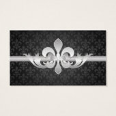 Elegant Wedding Favor Tag Lilie Black (Rückseite)