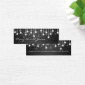 Elegant Wedding Favor Tag Schimmering Stars Black (Schreibtisch)