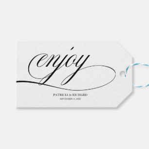 Elegant Wedding Favor Tags Geschenkanhänger