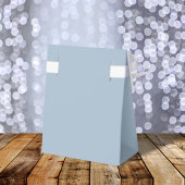 Elegant Wedding Favors Dusty Blue Monogram Geschenkschachtel