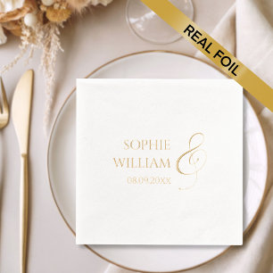 Elegant Wedding Foil Napkins Servietten Mit Folie