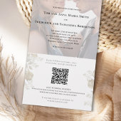 Elegant Wedding Foto Sage Greenery All In One Einladung