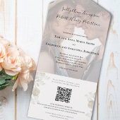 Elegant Wedding Foto Sage Greenery All In One Einladung