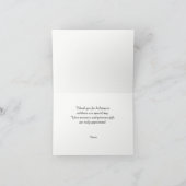 Elegant Wedding Foto Vielen Dank Dankeskarte (Innenseite)