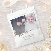 Elegant Wedding Foto Vielen Dank Geschenktütchen (Ausgeschnitten)