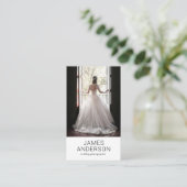 Elegant Wedding Fotograf Visitenkarte (Stehend Vorderseite)