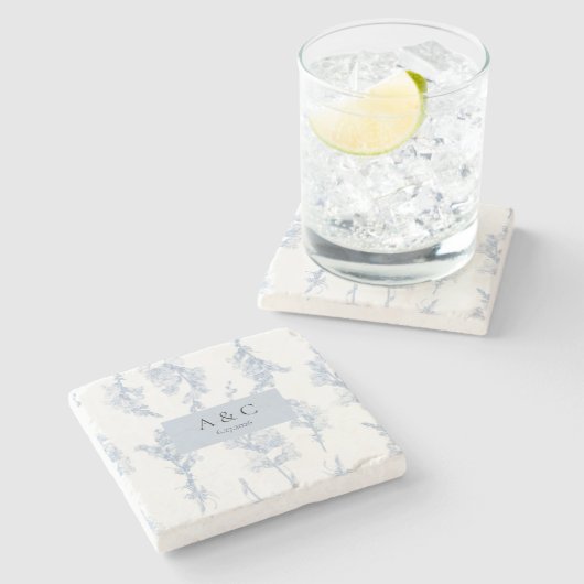 Elegant Wedding Gevor Untersetzer (Seitenansicht)